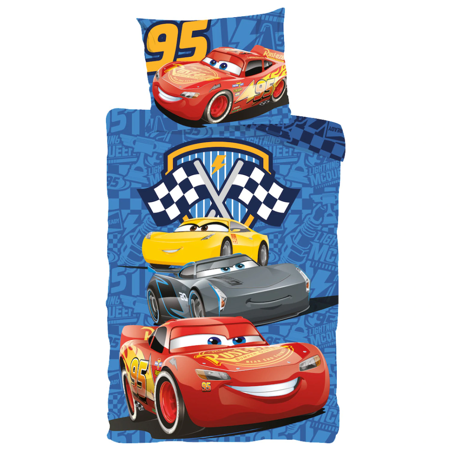 Disney Cars Track Stars dětský batolecí povlak na peřinu fotografii produktu