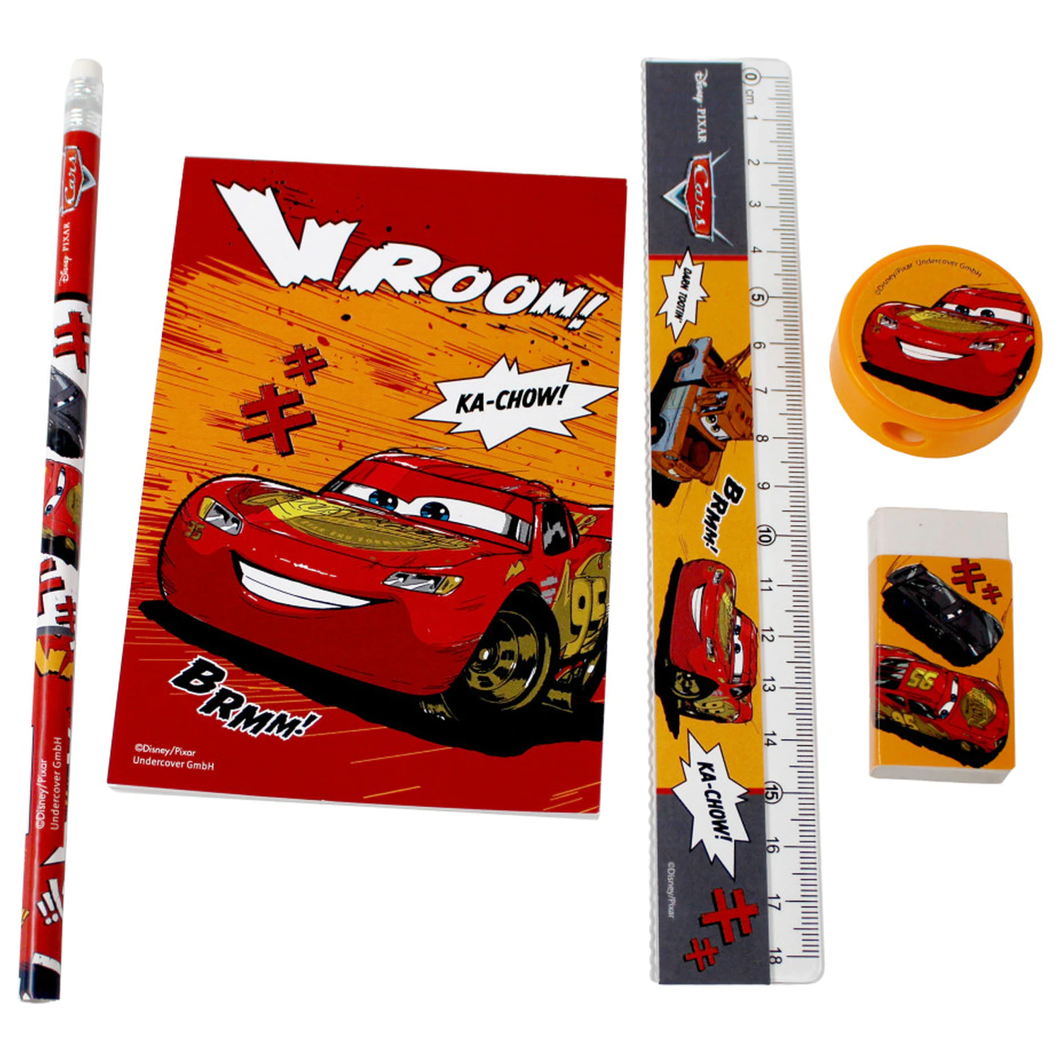 Disney Cars Vroom Kancelářská sada 5 kusů fotografii produktu
