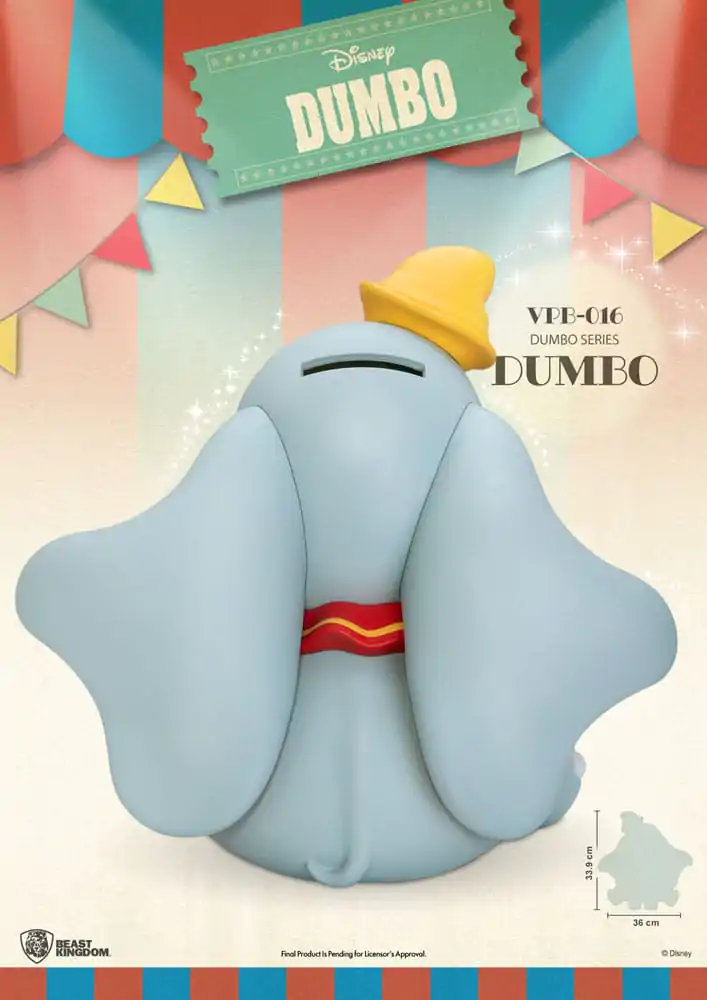 Disney Piggy Vinyl Bank Funkční Dumbo 34 cm fotografii produktu