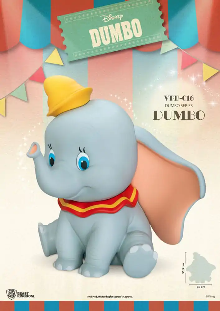 Disney Piggy Vinyl Bank Funkční Dumbo 34 cm fotografii produktu