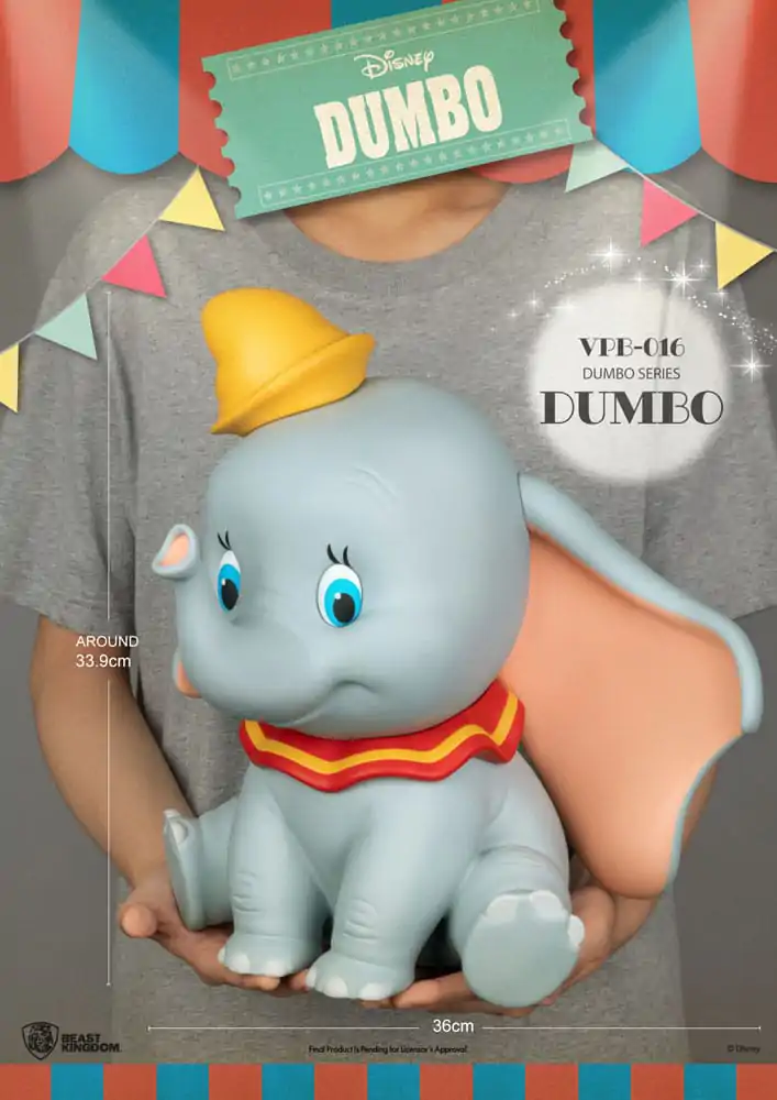 Disney Piggy Vinyl Bank Funkční Dumbo 34 cm fotografii produktu