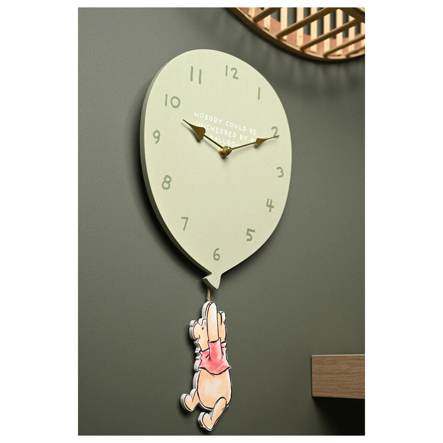 Disney Winnie The Pooh Balonové nástěnné hodiny fotografii produktu