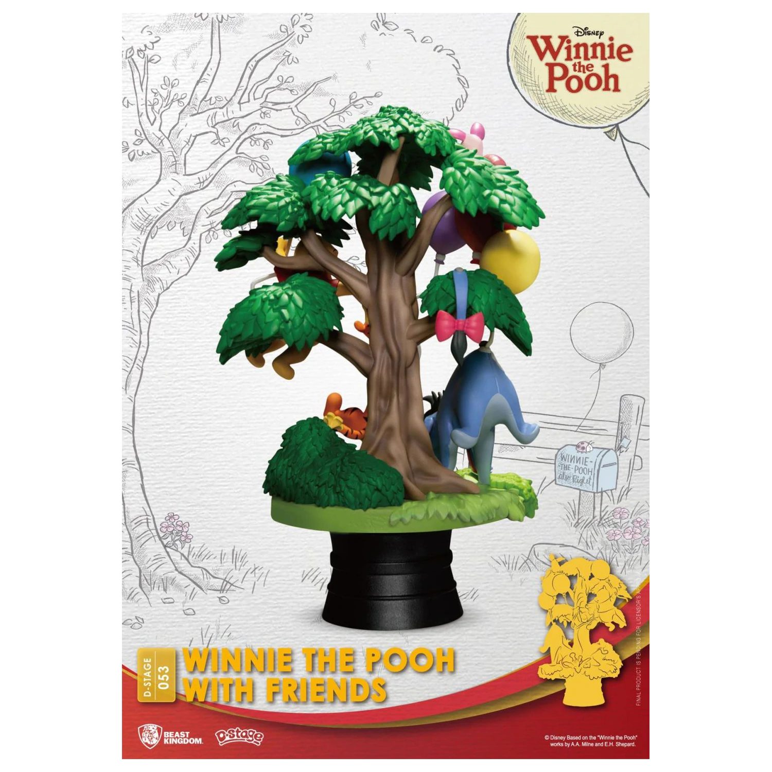 DISNEY Winnie with Friends Diorama D-Stage 15cm fotografii produktu