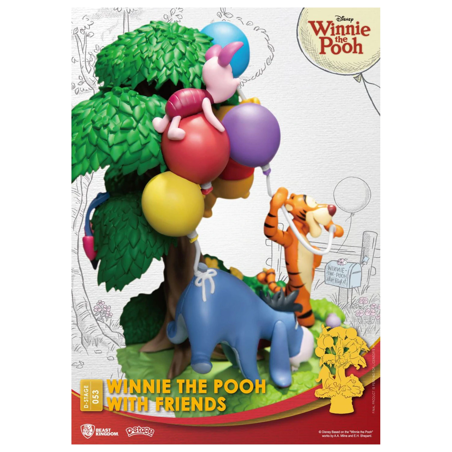 DISNEY Winnie with Friends Diorama D-Stage 15cm fotografii produktu