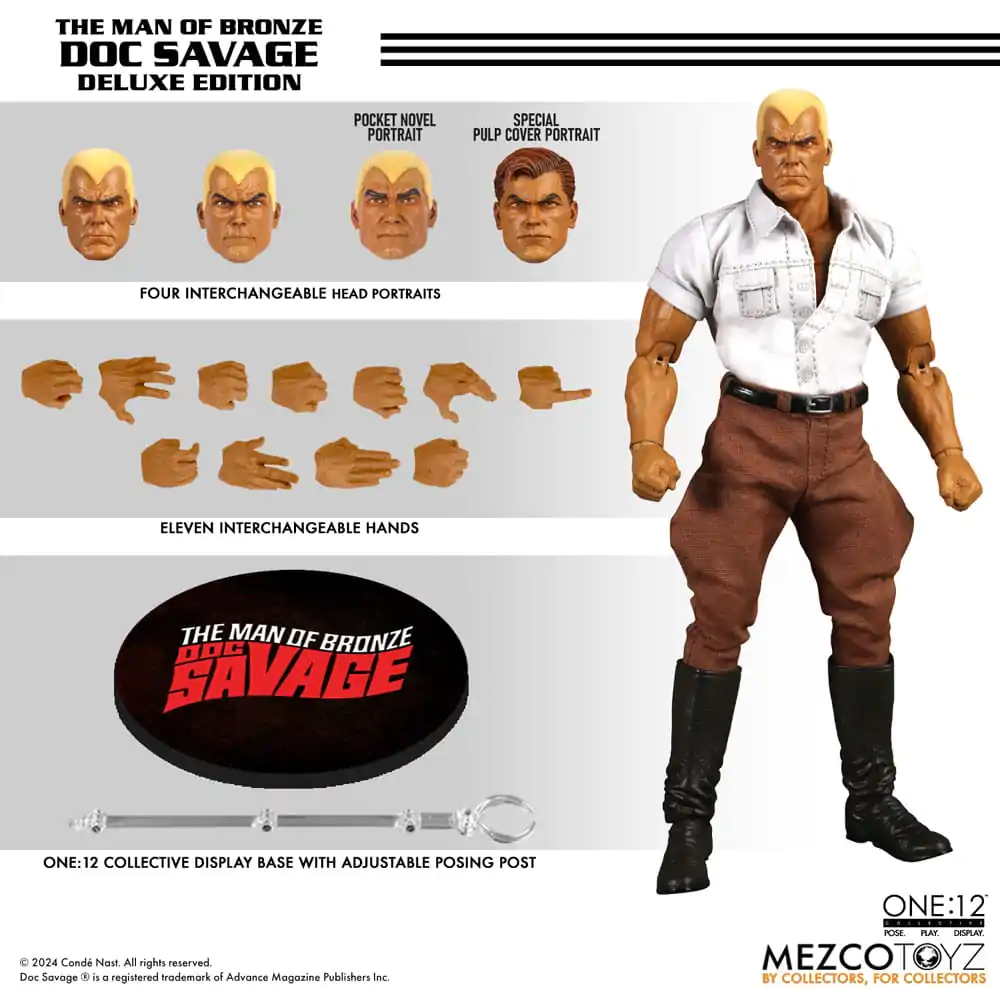 Doc Savage Action Figure 1/12 Doc Savage Deluxe Edition 18 cm akční figurka fotografii produktu