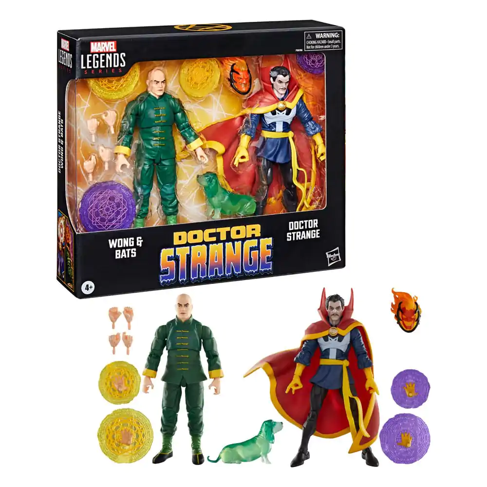 Doctor Strange Marvel Legends akční figurka 3-balení Doctor Strange, Wong a Bats 15 cm fotografii produktu