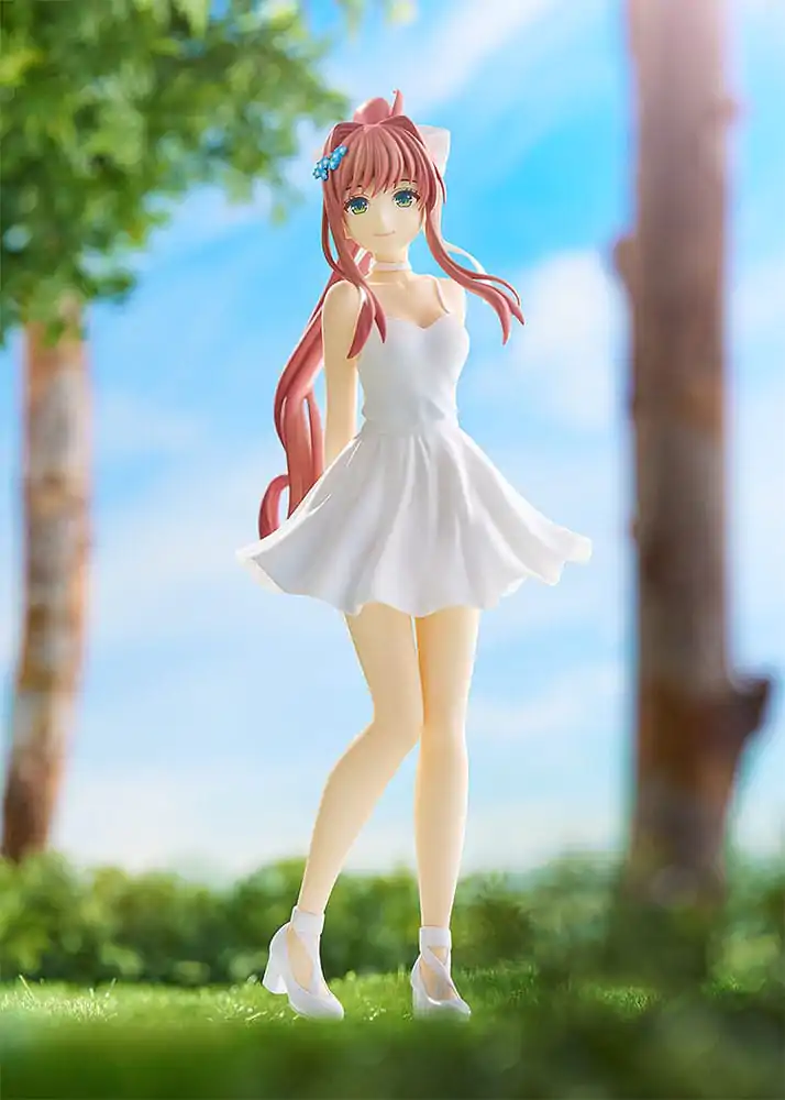 Doki Doki Literature Club! Pop Up Parade PVC Soška Monika: Bílé šaty Ver. 18 cm fotografii produktu