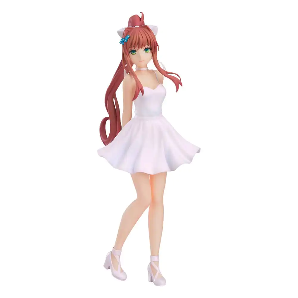 Doki Doki Literature Club! Pop Up Parade PVC Soška Monika: Bílé šaty Ver. 18 cm fotografii produktu