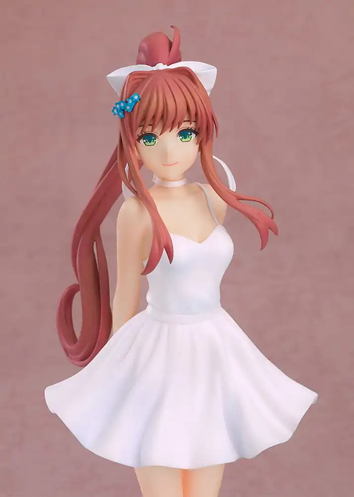 Doki Doki Literature Club! Pop Up Parade PVC Soška Monika: Bílé šaty Ver. 18 cm fotografii produktu