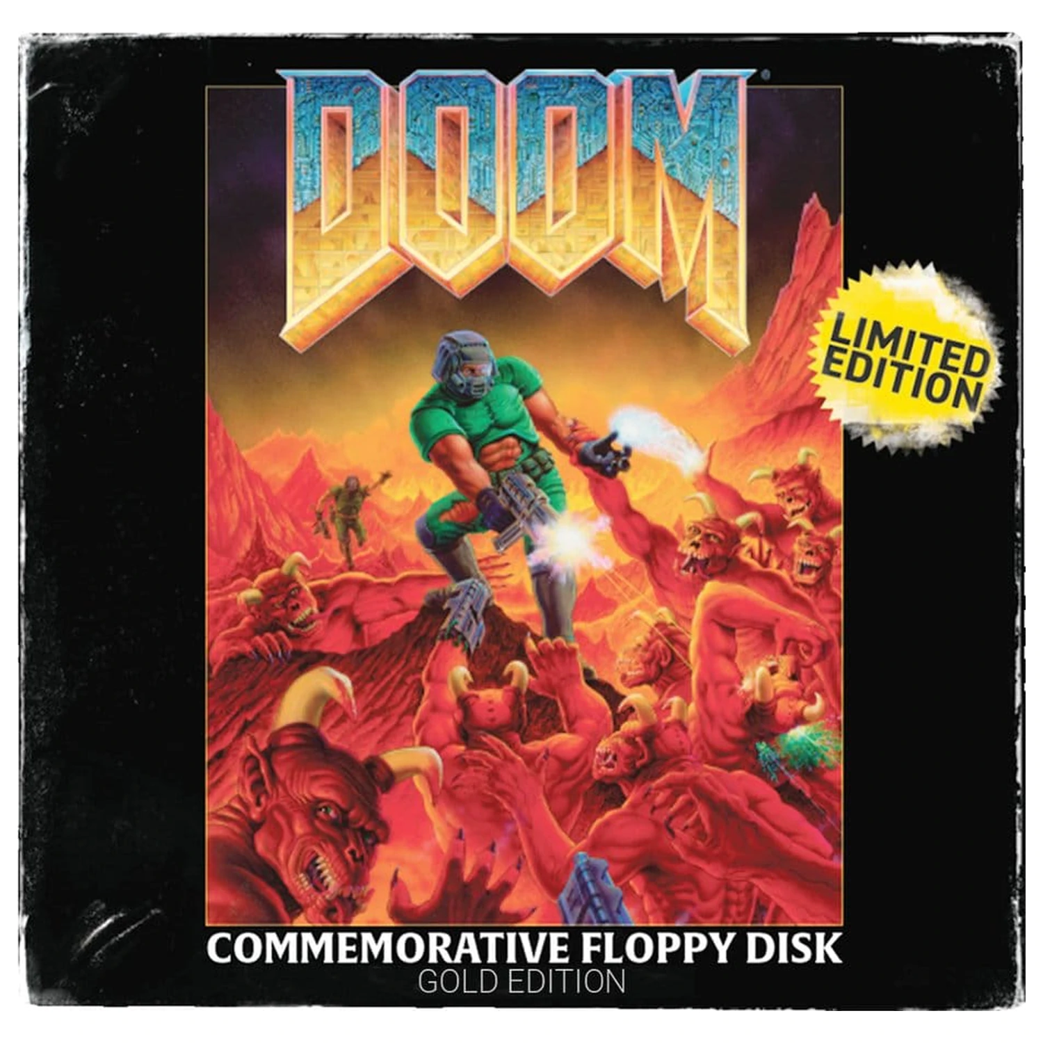 Doom Replik Floppy Disk pozlacená limitovaná edice fotografii produktu