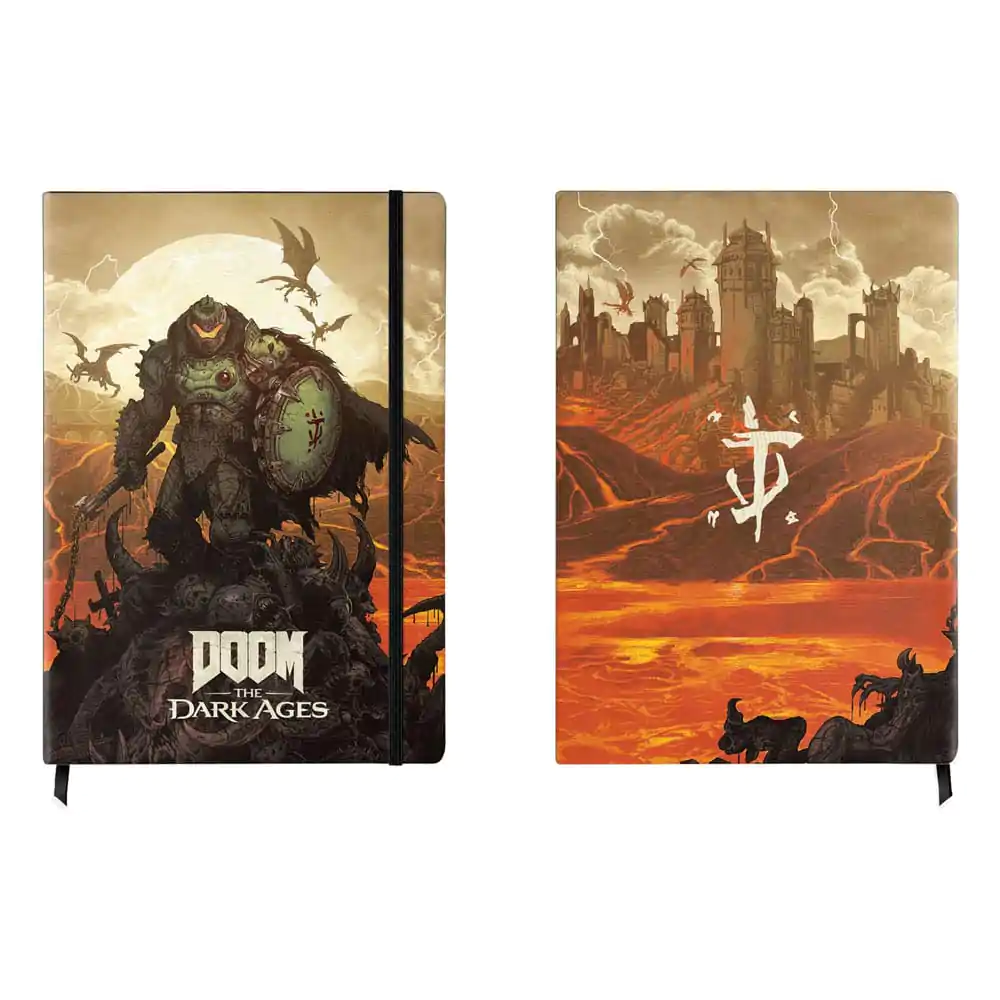 Doom The Dark Ages poznámkový blok A5 Keyart fotografii produktu