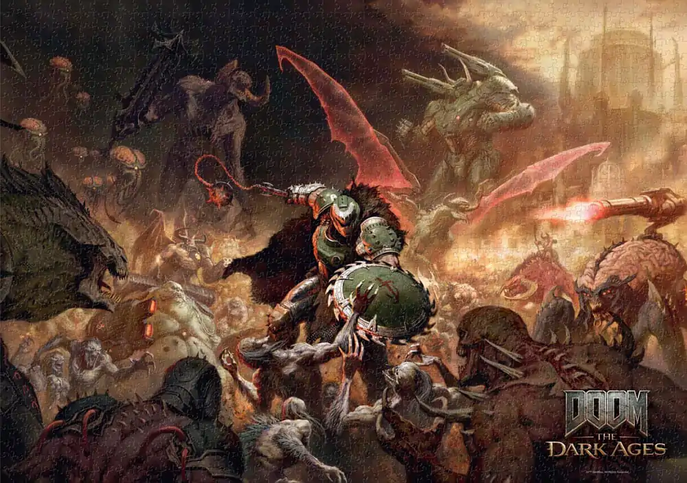 Doom The Dark Ages Puzzle Slayer's Rag (1000 dílků) fotografii produktu