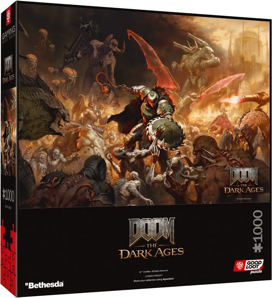 Doom The Dark Ages Puzzle Slayer's Rag (1000 dílků) fotografii produktu