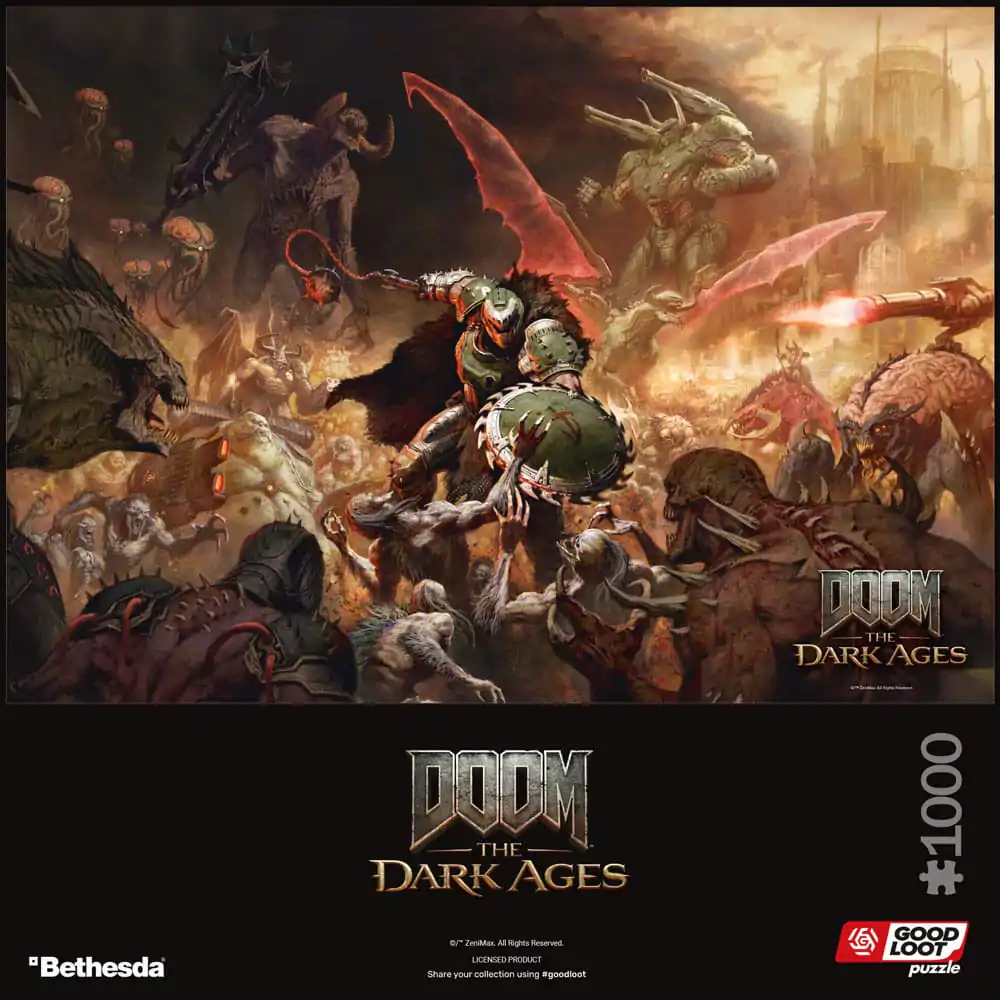 Doom The Dark Ages Puzzle Slayer's Rag (1000 dílků) fotografii produktu