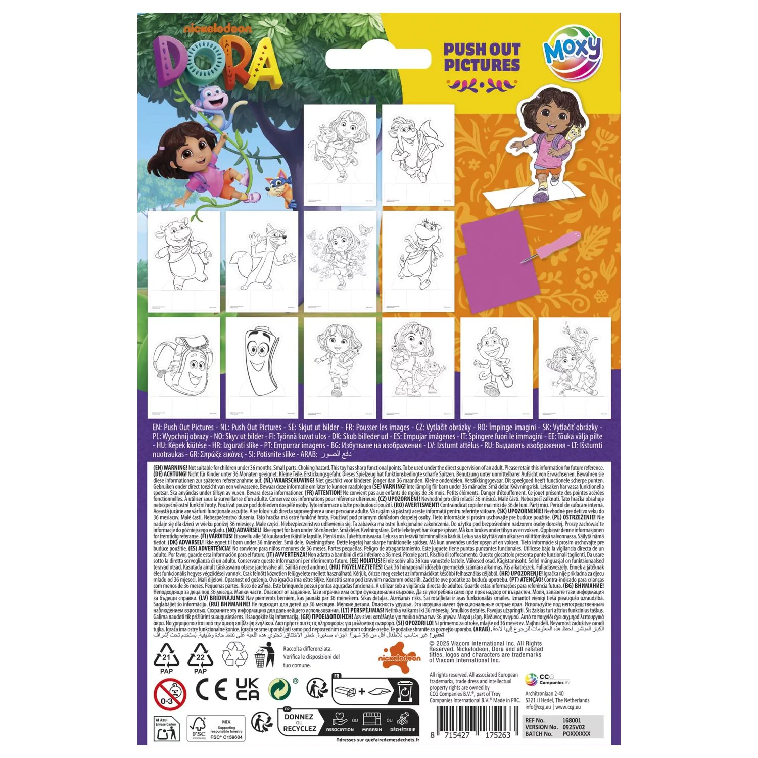 Dora the Explorer Happy push out kreativní sada fotografii produktu