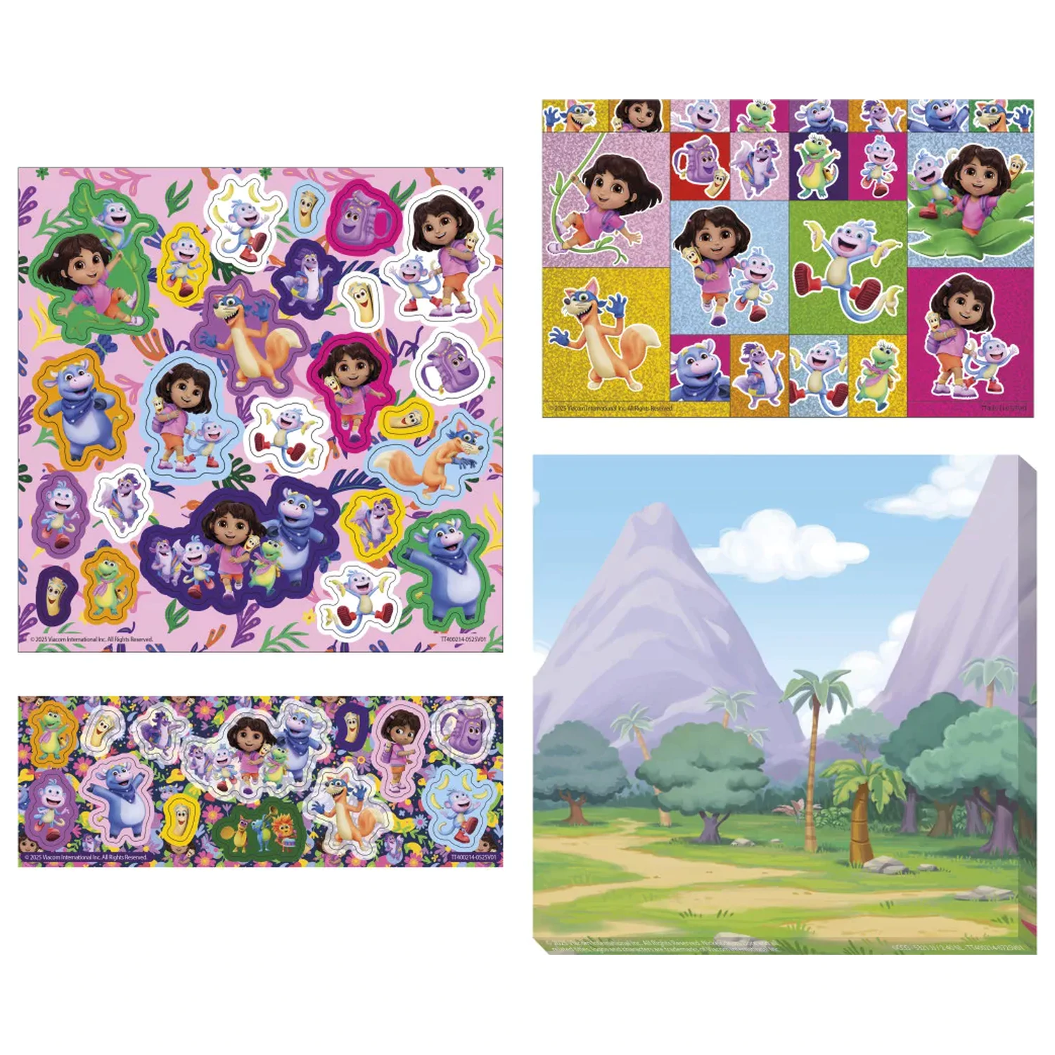 Dora the Explorer Jungle sada samolepek fotografii produktu