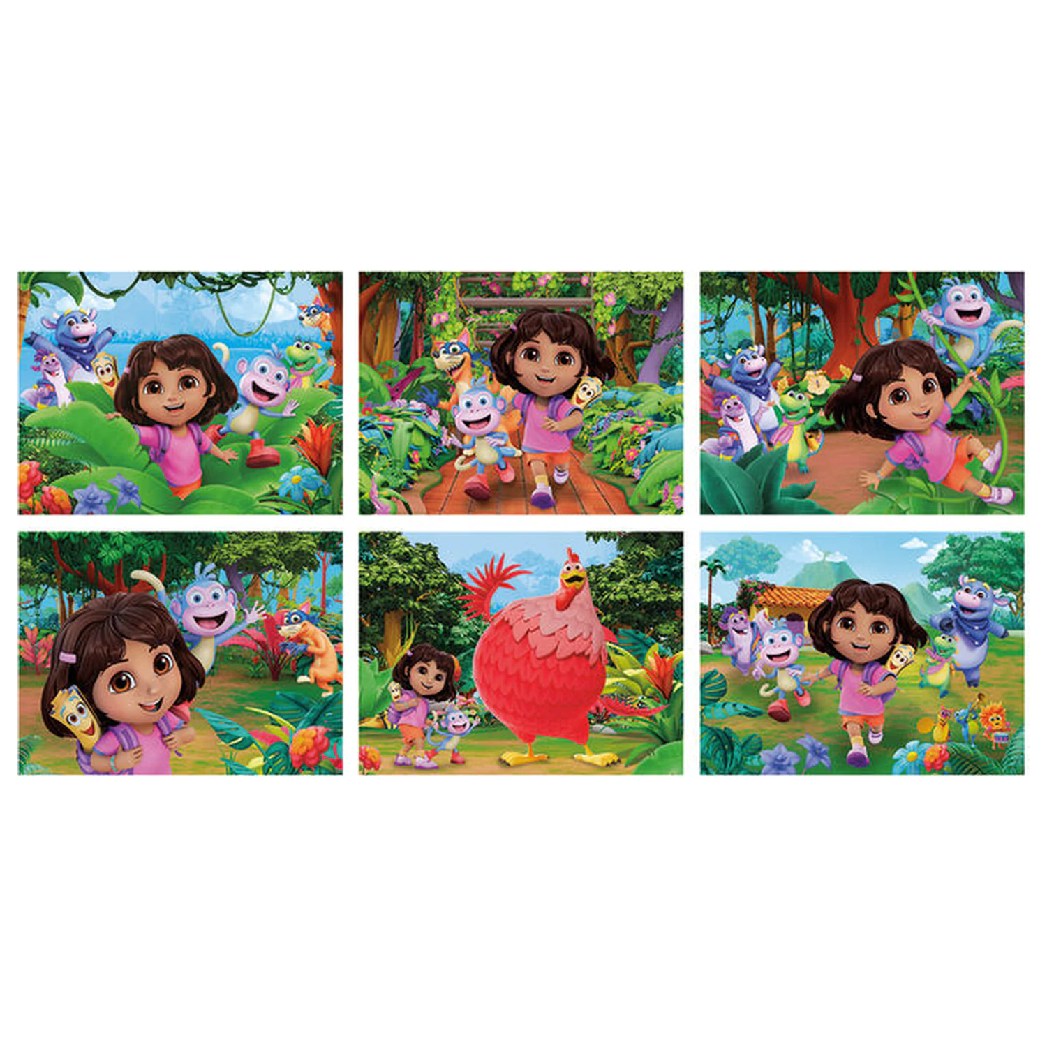 Dora the Explorer kostkové puzzle 12 ks fotografii produktu
