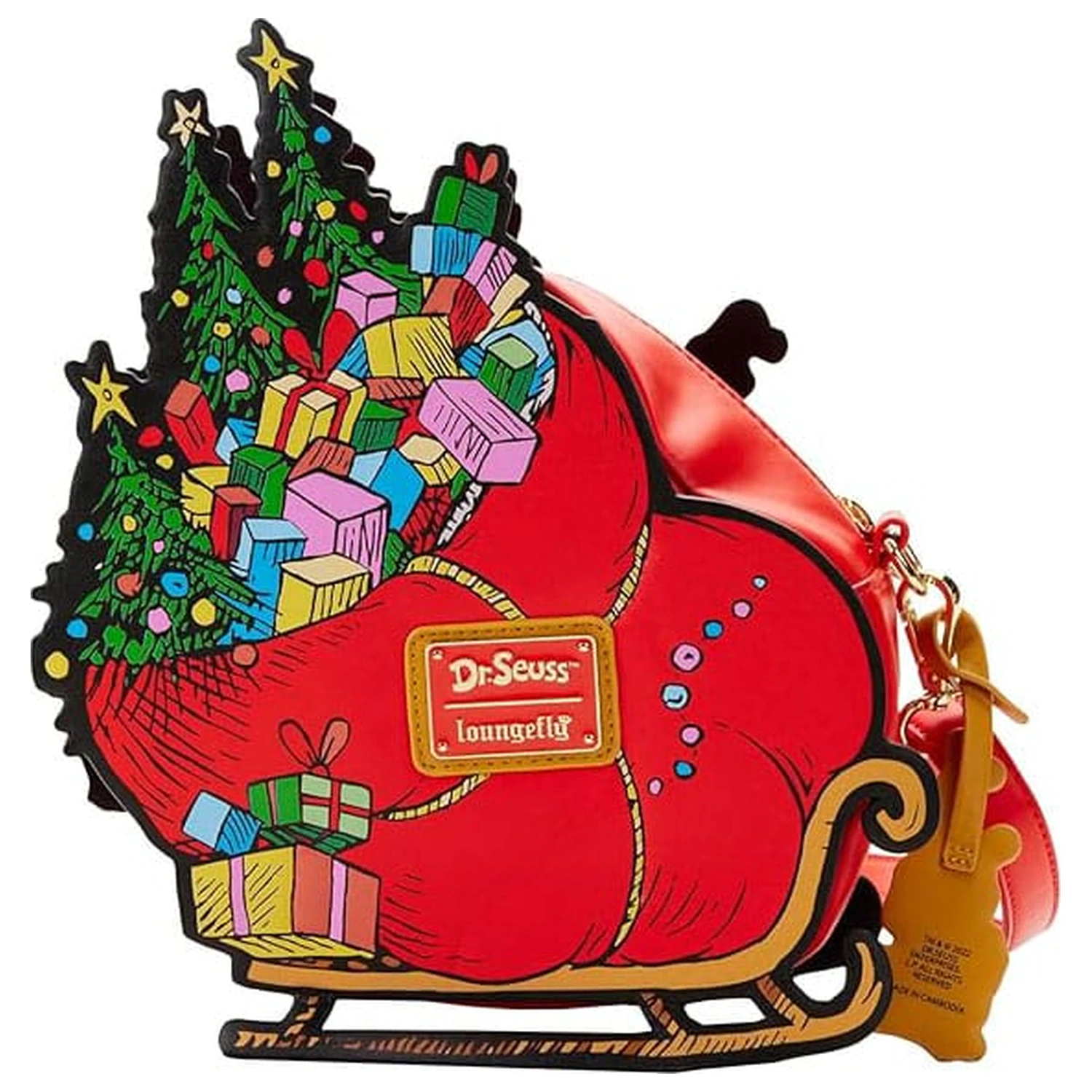 Dr Seuss by Loungefly crossbody taška Grinch Sleigh fotografii produktu
