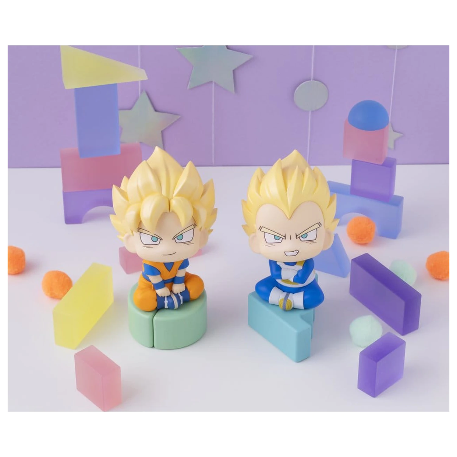 Dragon Ball DAIMA Look Up PVC Figurky 2-Pack Super Saiyan Son Goku (mini) & Super Saiyan Vegeta (mini) 11 cm (s dárkem) fotografii produktu