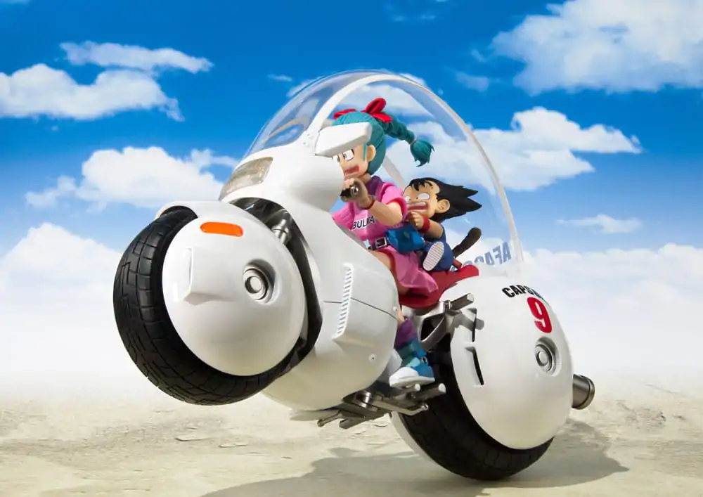 Dragon Ball S.H. Figuarts Vehicle s figurkou Bulma's Motorcycle Hoipoi Capsule No. 9 17 cm fotografii produktu