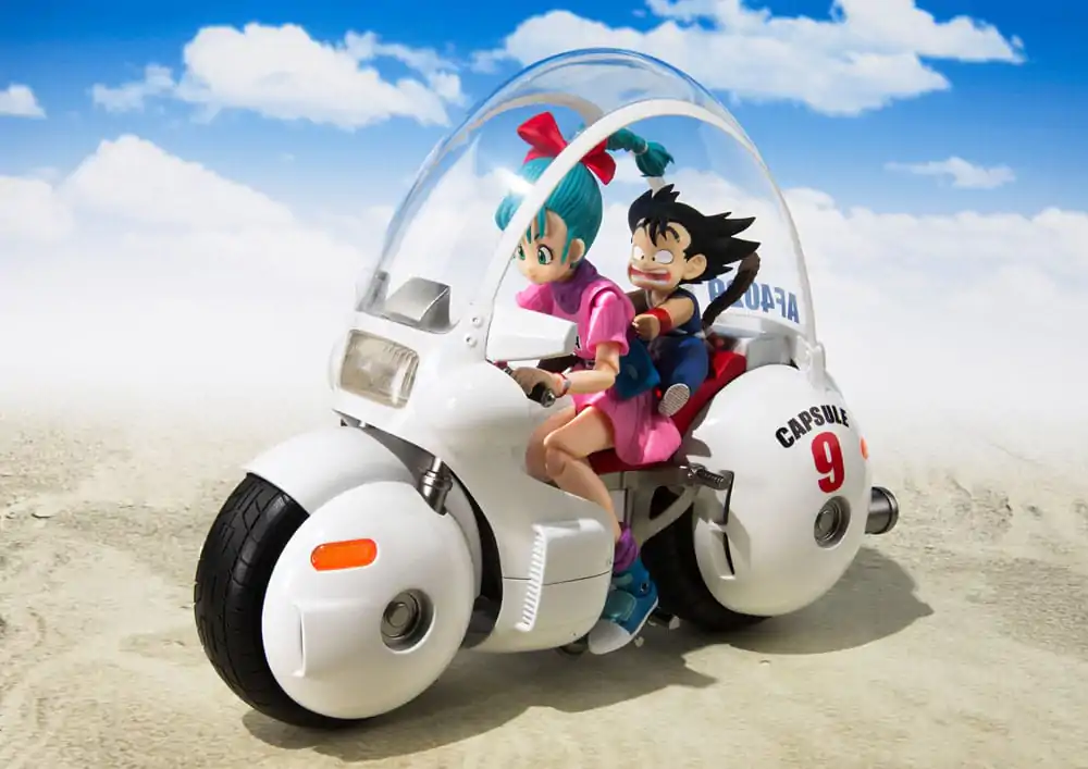 Dragon Ball S.H. Figuarts Vehicle s figurkou Bulma's Motorcycle Hoipoi Capsule No. 9 17 cm fotografii produktu