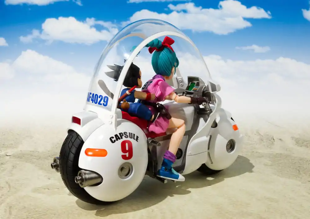 Dragon Ball S.H. Figuarts Vehicle s figurkou Bulma's Motorcycle Hoipoi Capsule No. 9 17 cm fotografii produktu