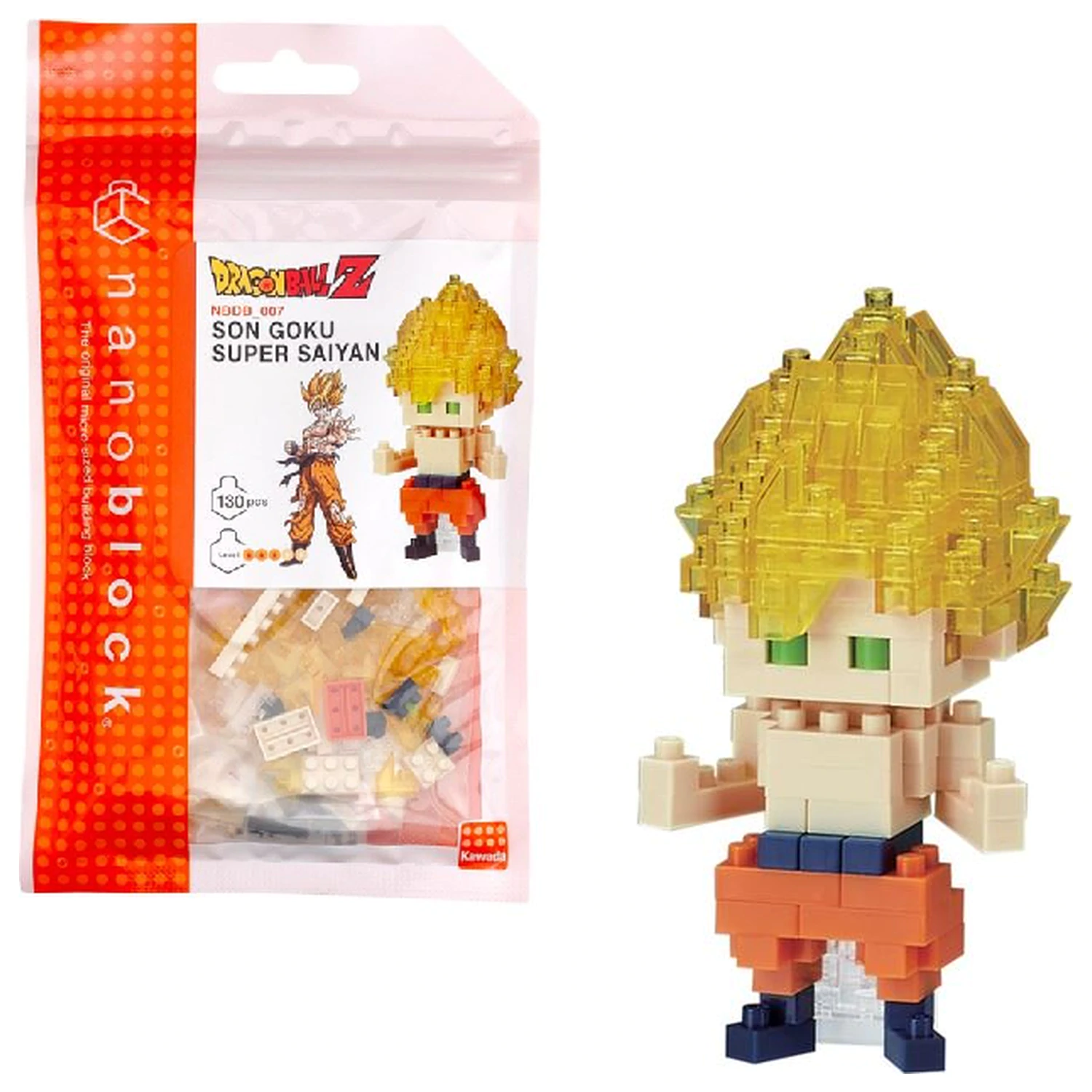 Dragon Ball Son Goku Super Saiyan figurka Nanoblock 10cm fotografii produktu
