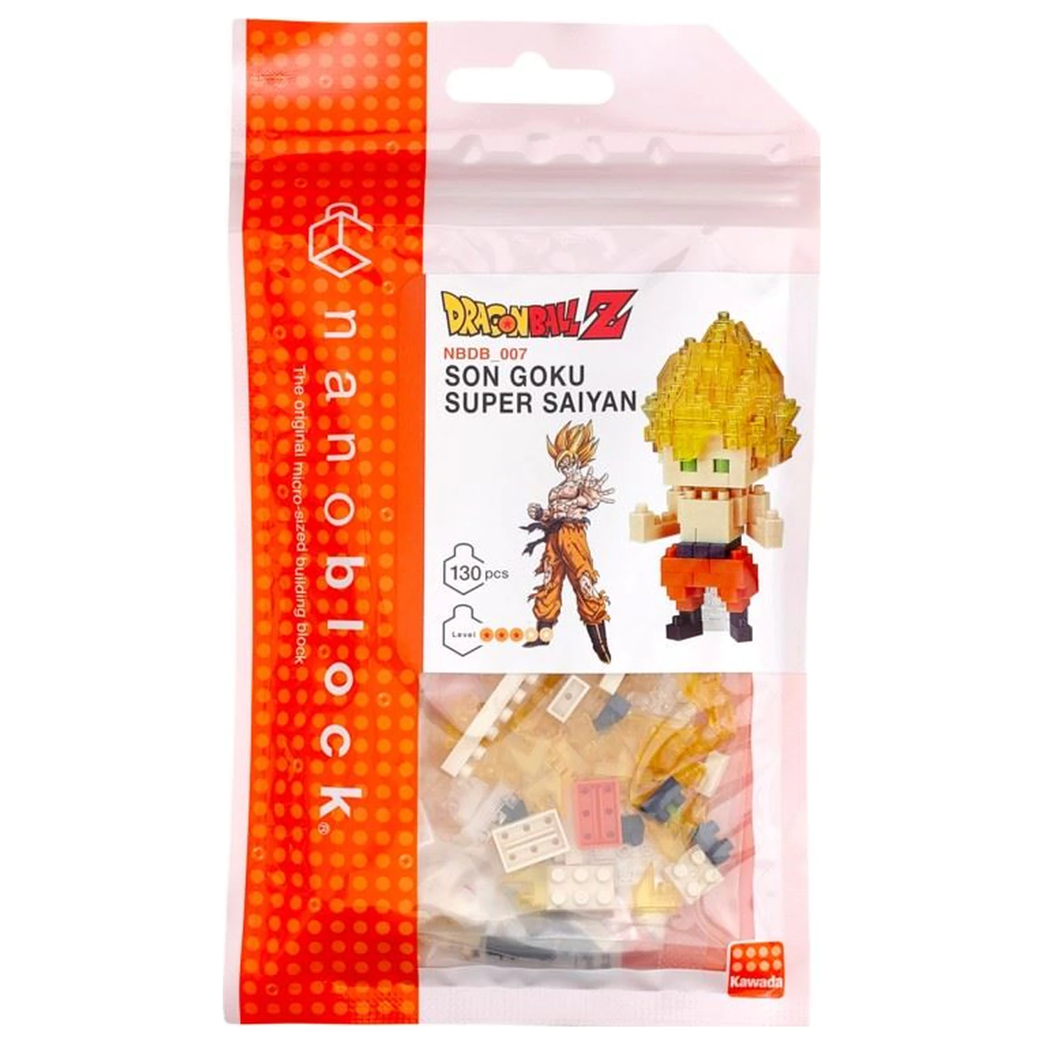 Dragon Ball Son Goku Super Saiyan figurka Nanoblock 10cm fotografii produktu