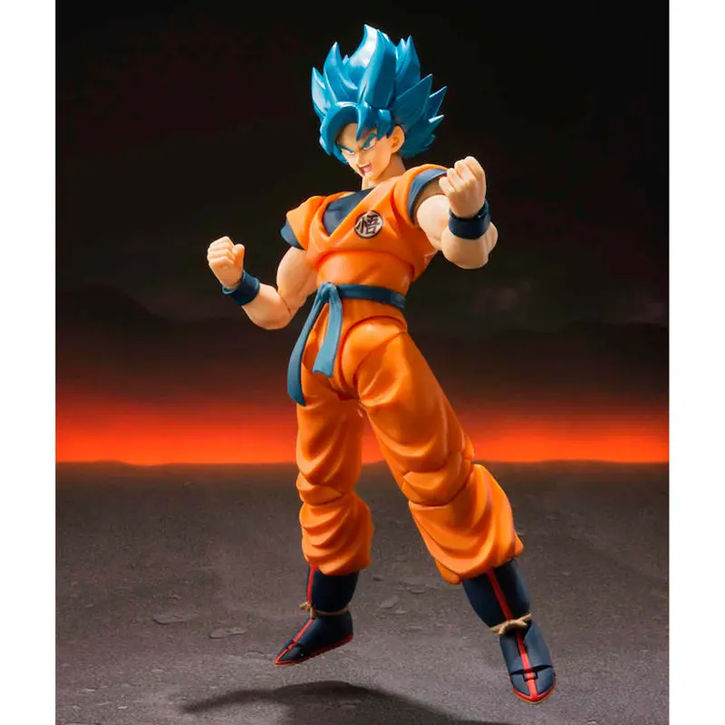 Dragon Ball Super Broly S.H. Figuarts Akční Figurka Super Saiyan God Super Saiyan Goku Super 14 cm fotografii produktu