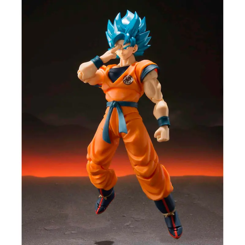 Dragon Ball Super Broly S.H. Figuarts Akční Figurka Super Saiyan God Super Saiyan Goku Super 14 cm fotografii produktu