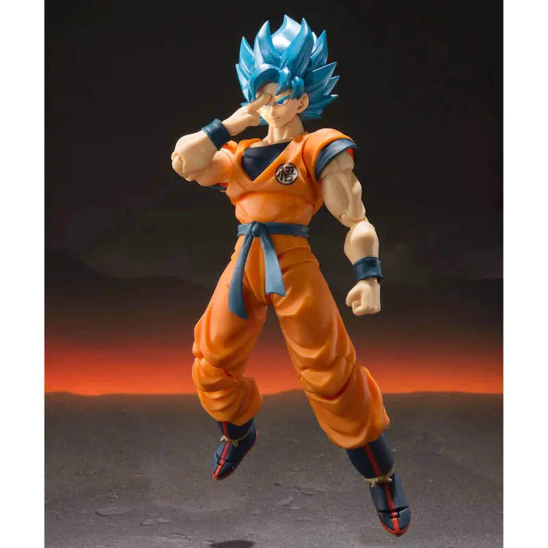 Dragon Ball Super Broly S.H. Figuarts Akční Figurka Super Saiyan God Super Saiyan Goku Super 14 cm fotografii produktu