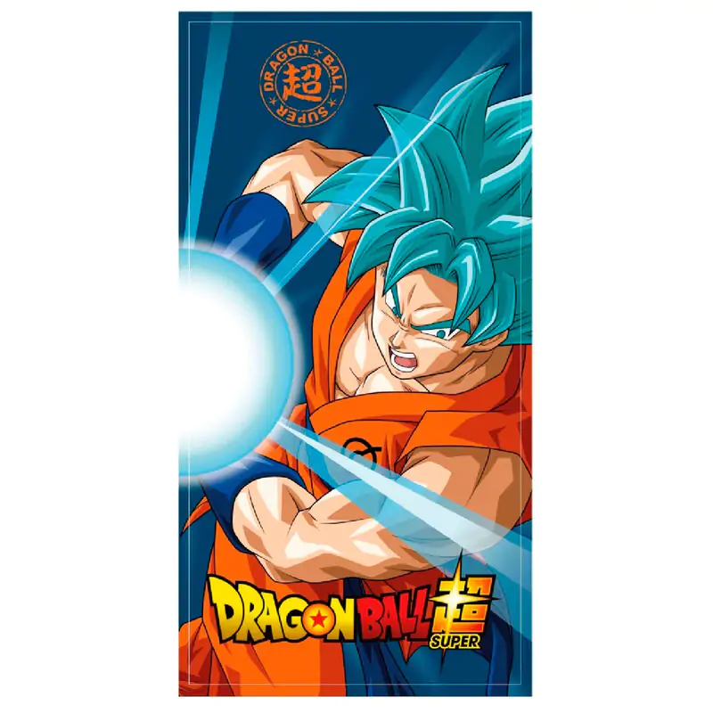 Dragon Ball Super Goku Super Saiyan Blue mikrovláknová plážová osuška fotografii produktu