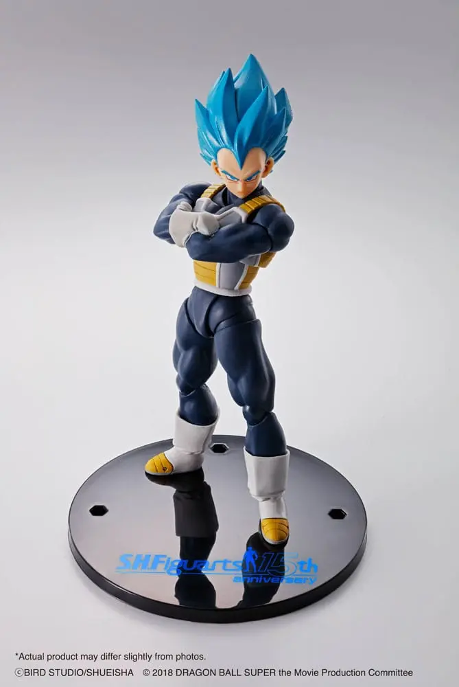 Dragon Ball Super S.H. Figuarts akční figurka Vegeta Super Saiyan Blue (15th Anniversary Version) 14 cm fotografii produktu