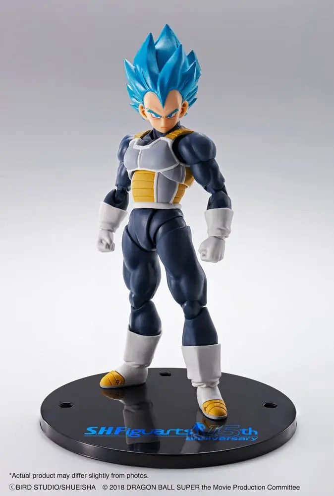 Dragon Ball Super S.H. Figuarts akční figurka Vegeta Super Saiyan Blue (15th Anniversary Version) 14 cm fotografii produktu