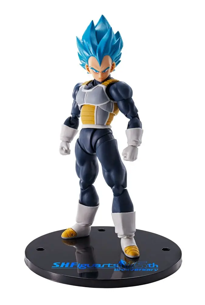 Dragon Ball Super S.H. Figuarts akční figurka Vegeta Super Saiyan Blue (15th Anniversary Version) 14 cm fotografii produktu