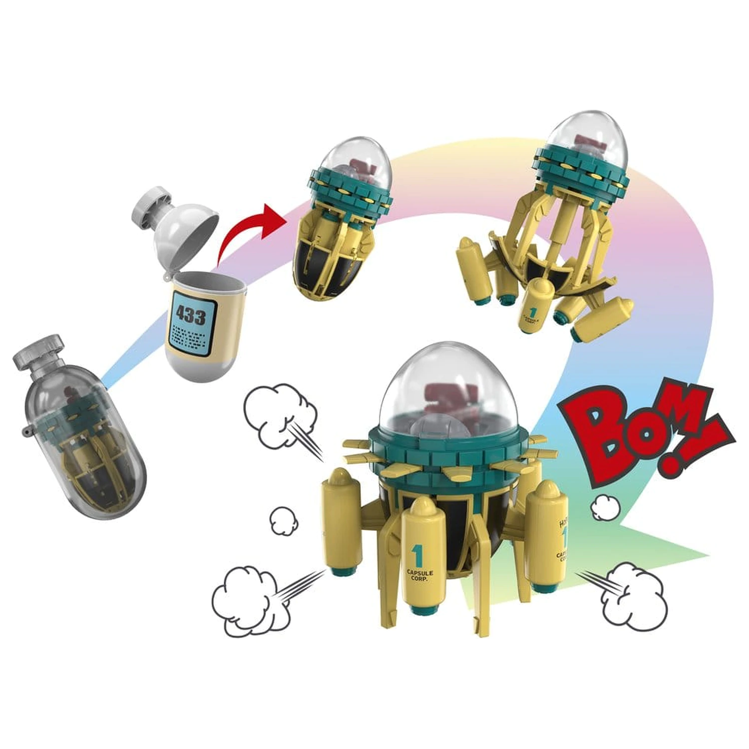 Dragon Ball Z Changearts Akční figurka Hoi-Poi Capsule č. 433 Trunks's Time Machine 8 cm fotografii produktu