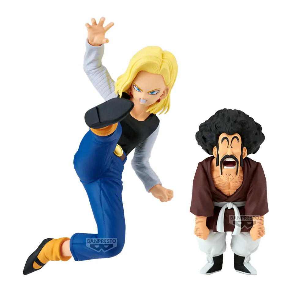 Dragon Ball Z Match Makers Android 18 & Mr. Satan sada 2 figurek 11-8cm fotografii produktu