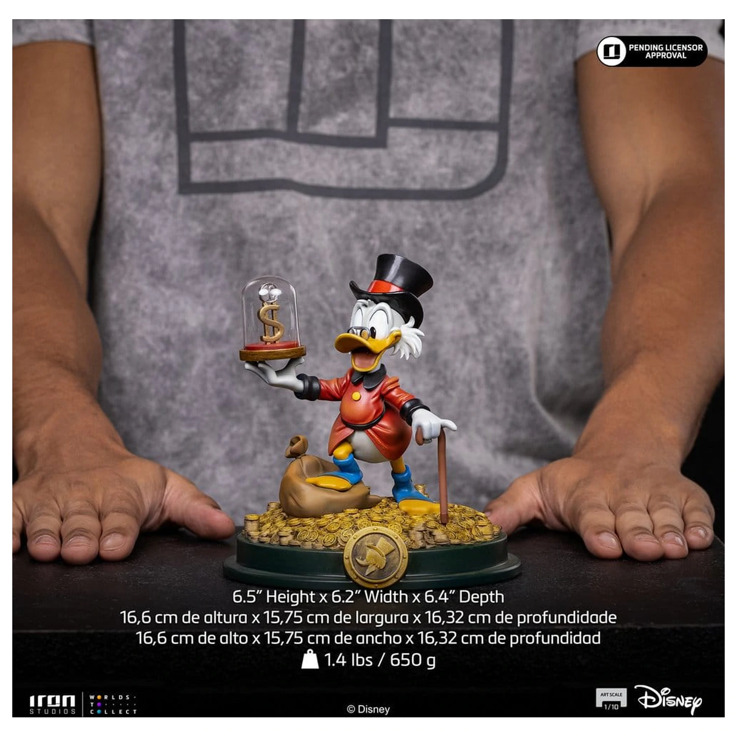 Duck Tales Art Scale Soška 1/10 Uncle Scrooge McDuck 17 cm fotografii produktu