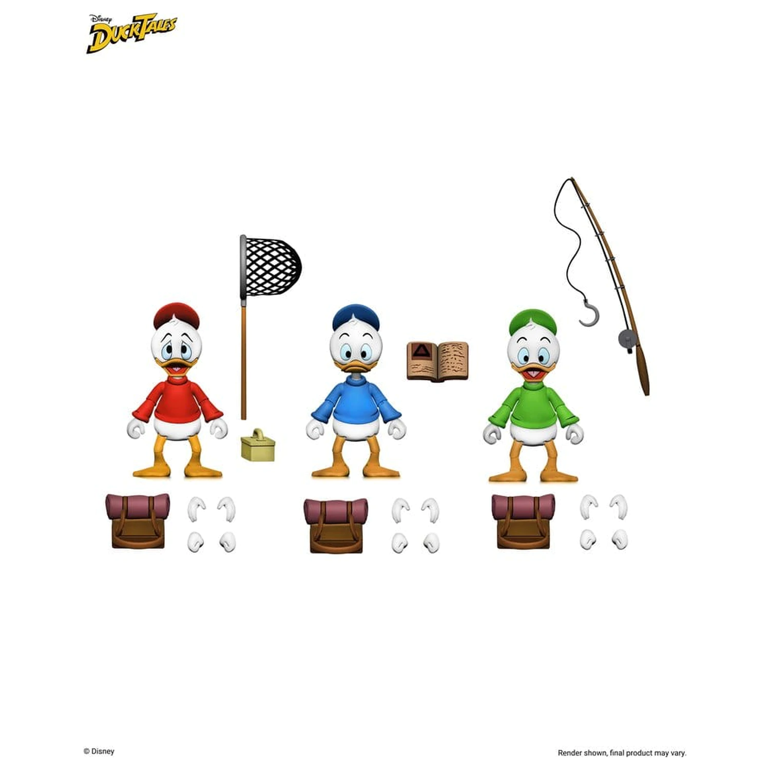 DuckTales Ultimate akční figurky 3-balení Huey, Dewey, a Louie 18 cm fotografii produktu