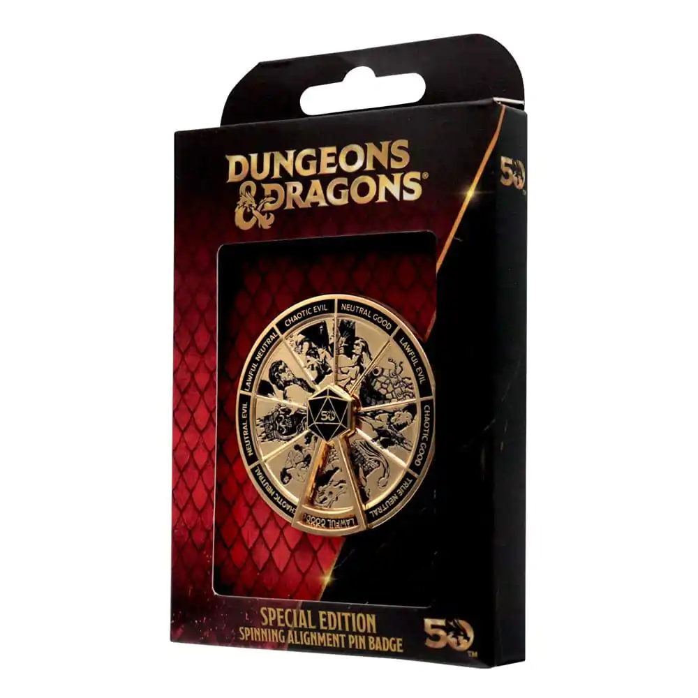 Dungeons & Dragons Pin Badge Alignment Spinner pozlacený 24k zlatem Limited Edition fotografii produktu