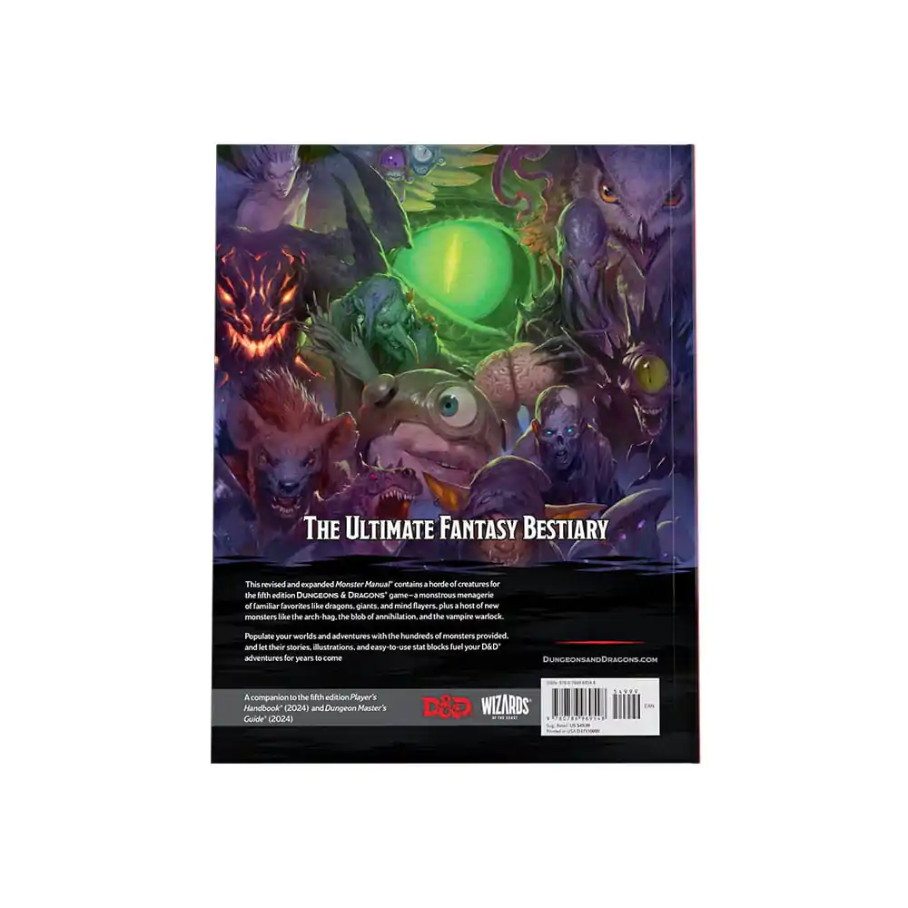 Dungeons & Dragons RPG Monster Manual 2024 anglicky - Příručka nestvůr fotografii produktu
