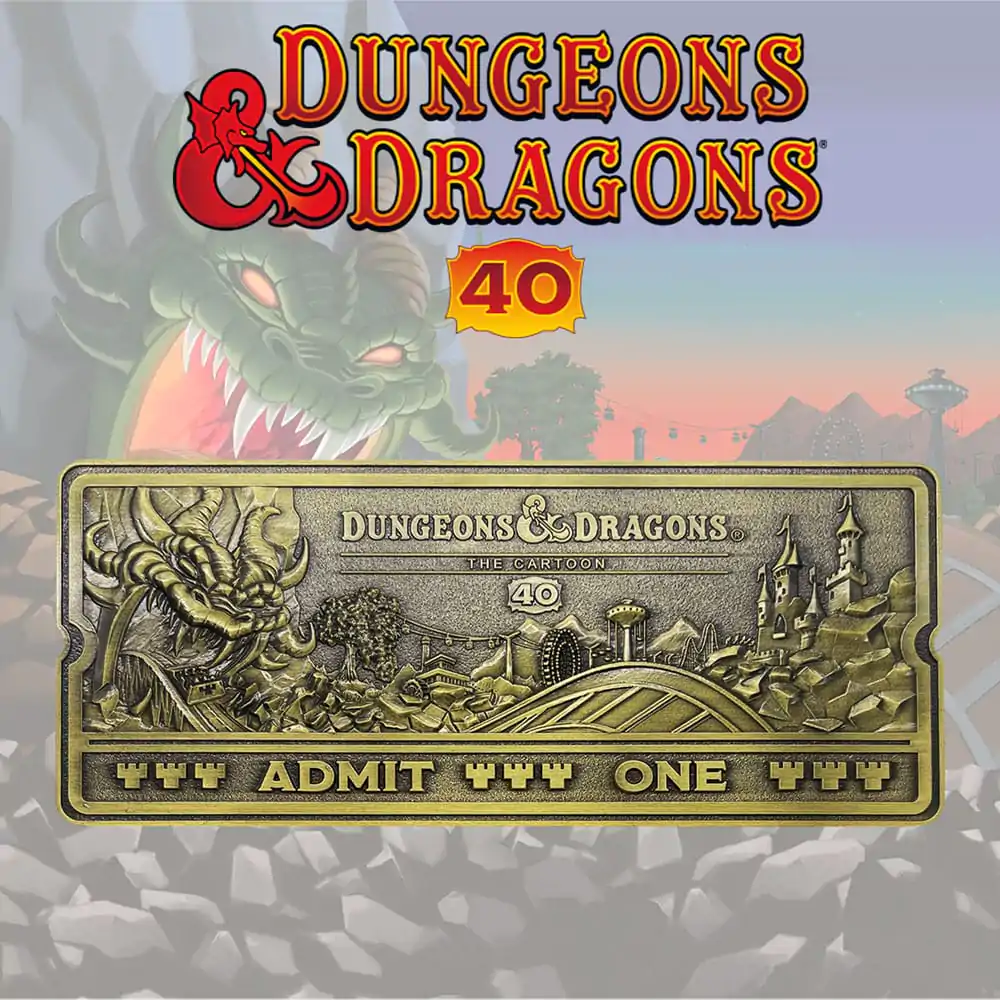 Dungeons & Dragons: The Cartoon Replica 40. výročí Vstupenka na horskou dráhu Limitovaná edice fotografii produktu