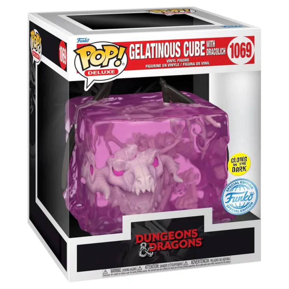 Dungeons and Dragons Funko POP! Deluxe Animation vinylová figurka Slizová kostka s Dracolichem (GR) (GW) Exclusive Edition 9 cm fotografii produktu