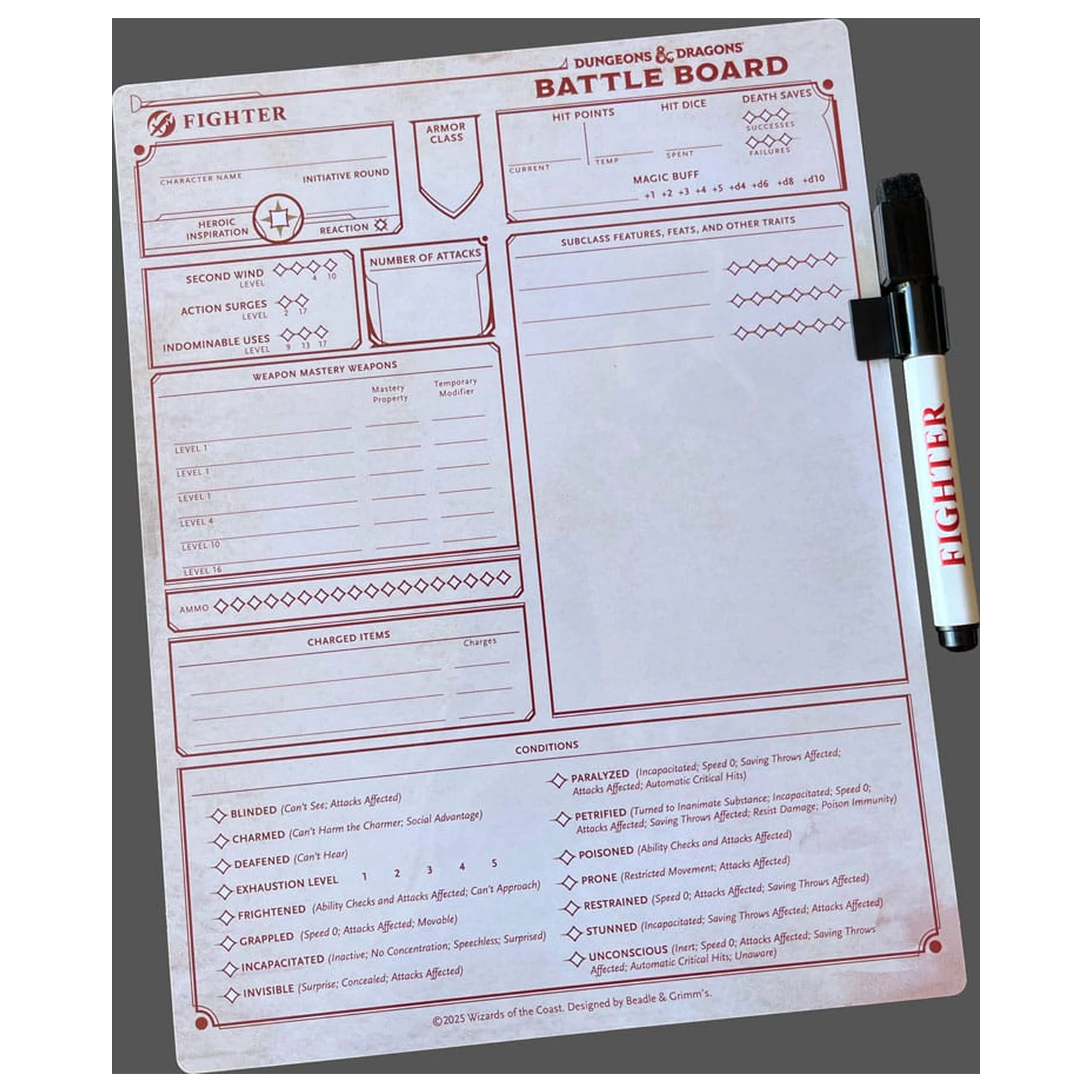 Dungeons & Dragons Battle Board Bojovník fotografii produktu
