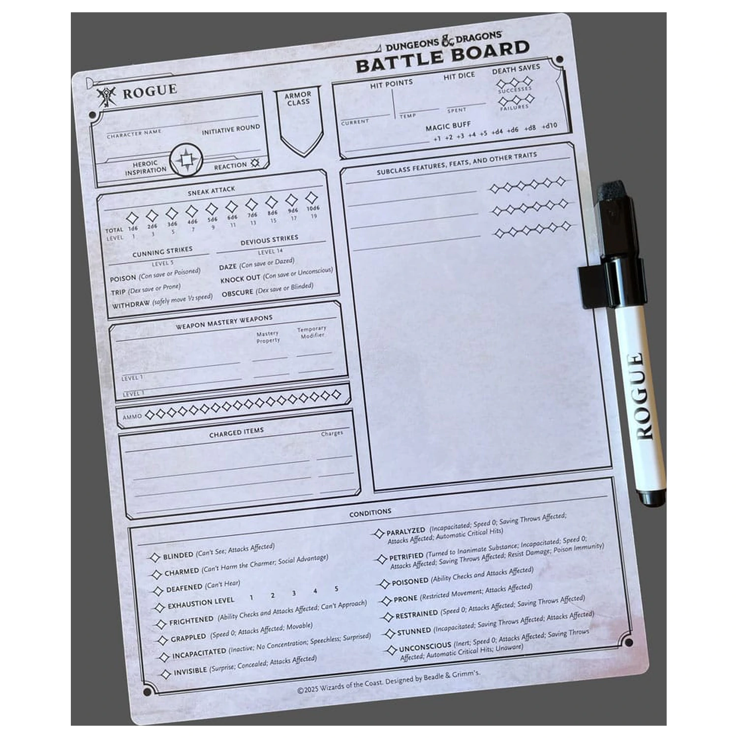 Dungeons & Dragons Battle Board Rogue hrací deska fotografii produktu