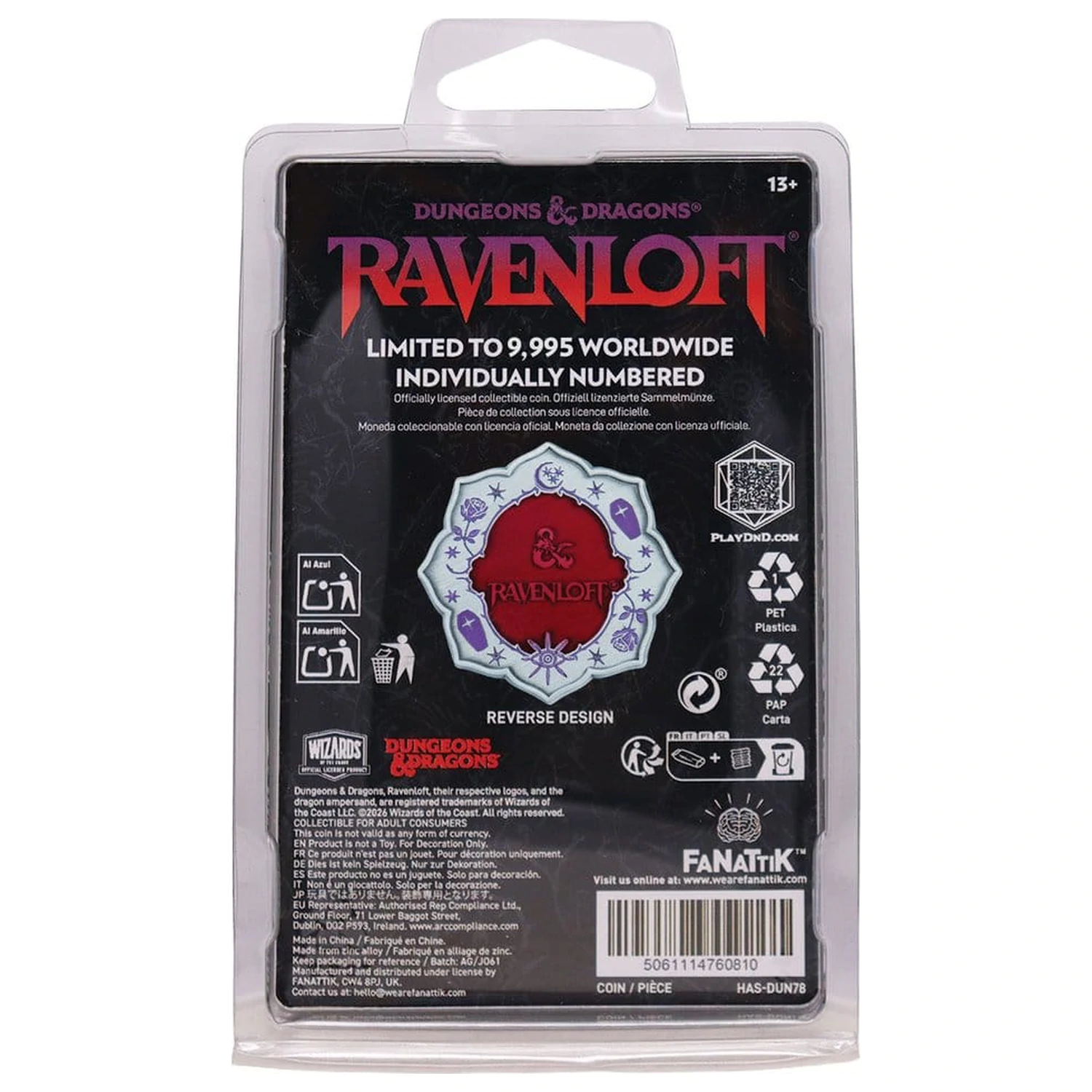 Dungeons & Dragons sběratelská mince Ravenloft limitovaná edice fotografii produktu