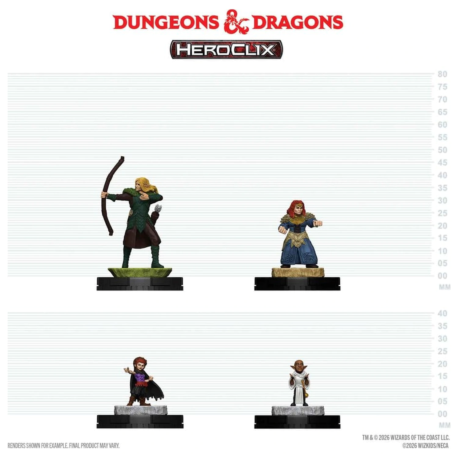 Dungeons & Dragons HeroClix 400: Sada figurek Dobrodružná parta 1 fotografii produktu