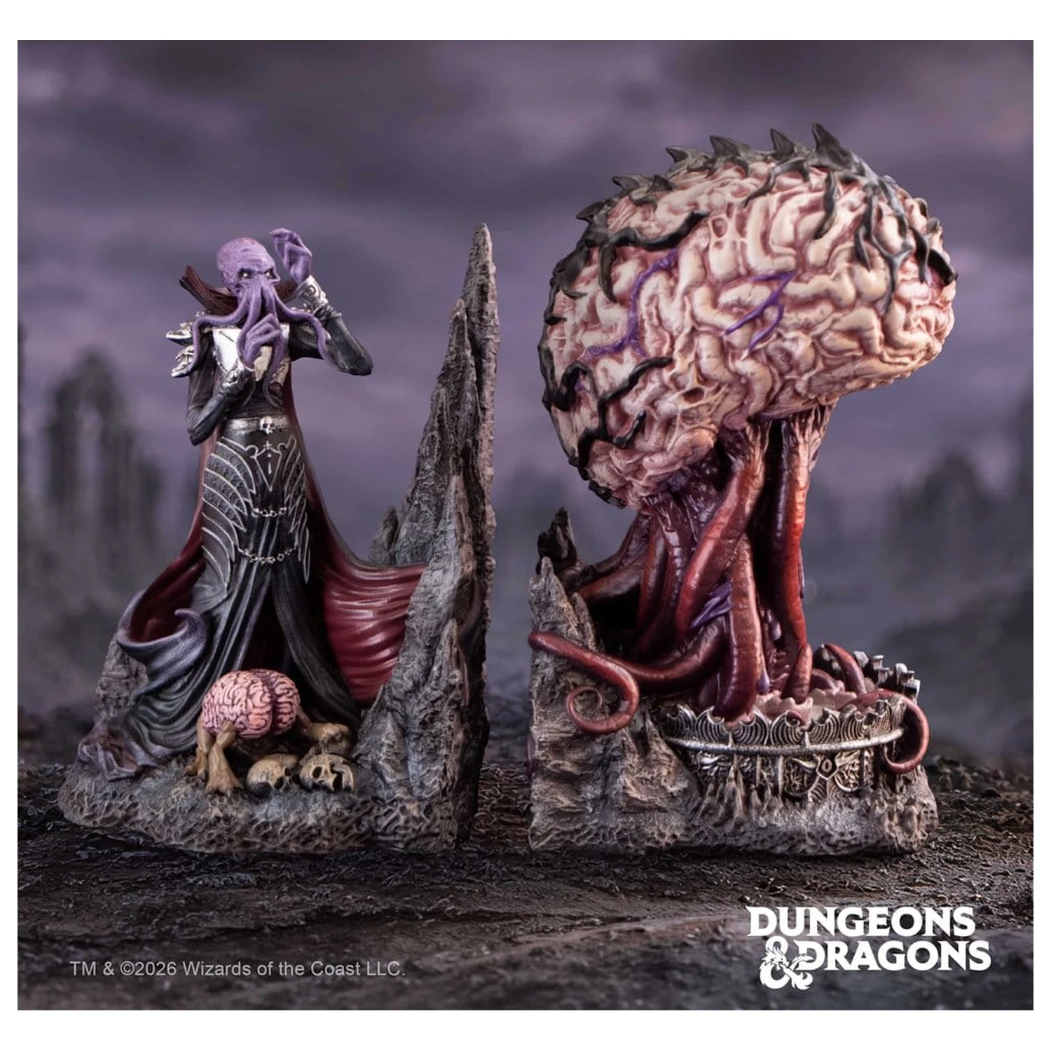 Dungeons & Dragons Bookendy Illithid 20 cm fotografii produktu