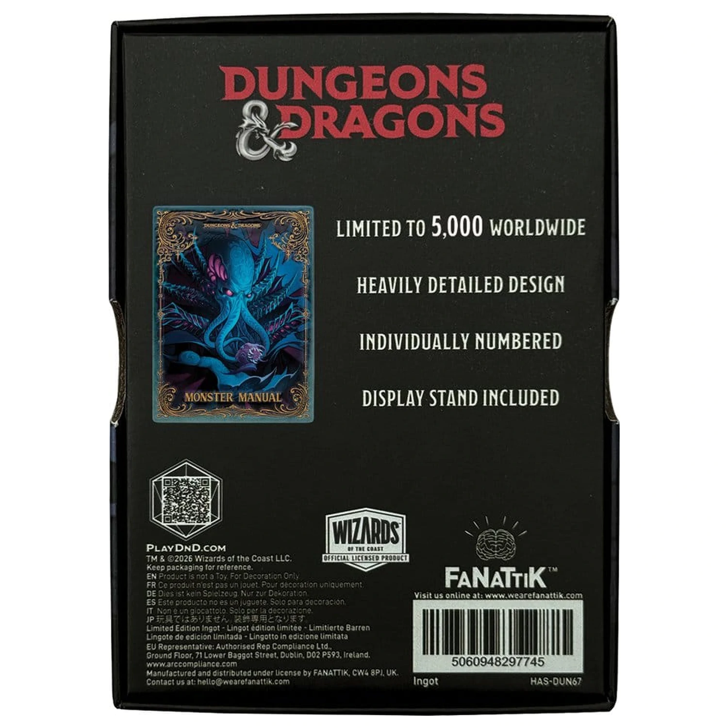 Dungeons & Dragons Ingot Monster Manual Alternativní obálka Limitovaná edice fotografii produktu
