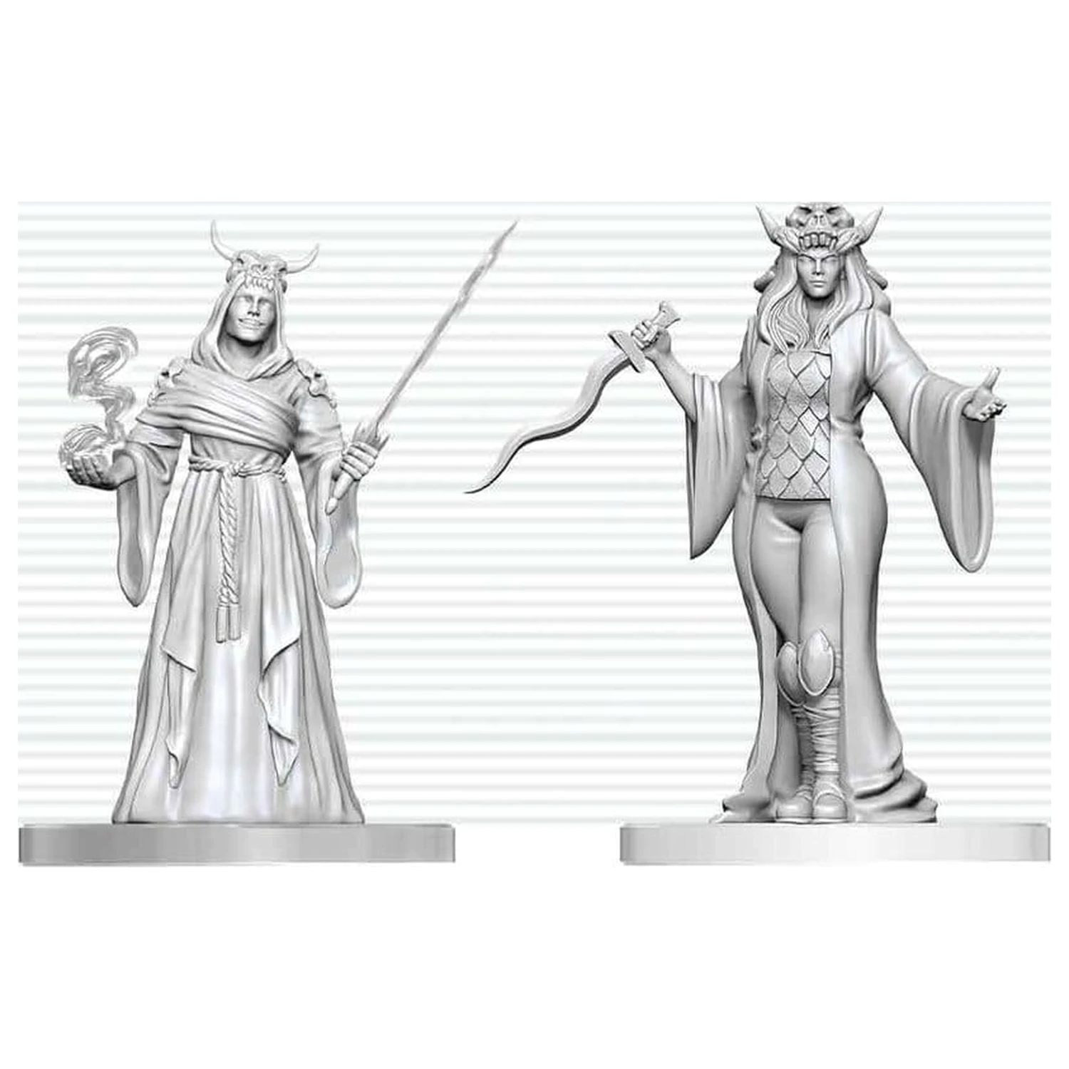Dungeons & Dragons Nolzur's Marvelous Miniatures Nenabarvená Miniatura Cultist Fanatic & Hierophant 14 cm fotografii produktu